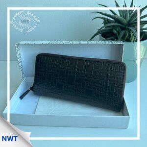 Comme des Garçons - Woman's Embossed Logo Wallet - Brown
